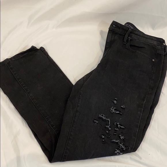 🌺HP🌺 Black high rise straight denim 12R - Picture 2 of 8